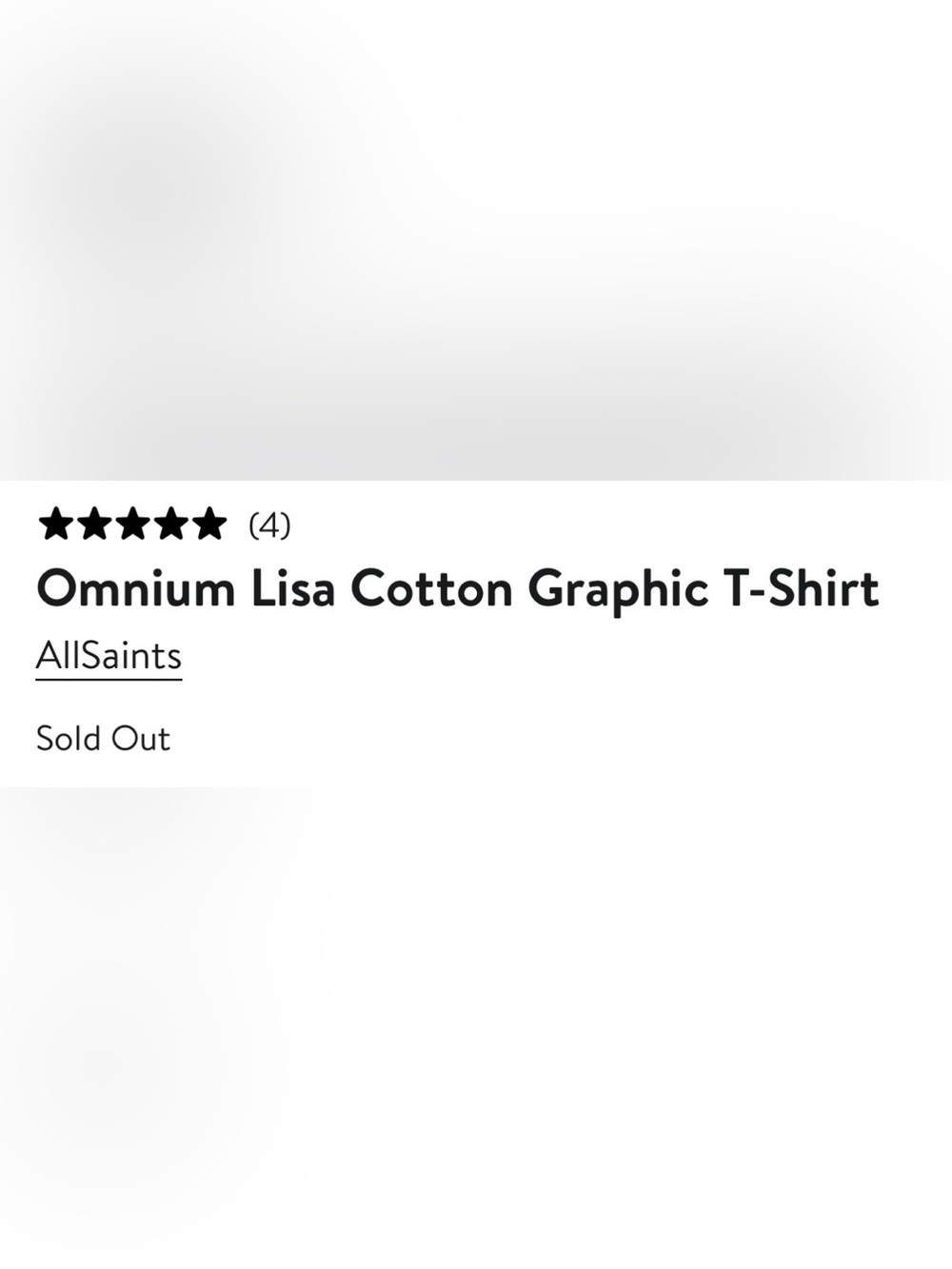 AllSaints Black and White Omnium Lisa Cotton Graphic T-Shirt - Picture 2 of 4